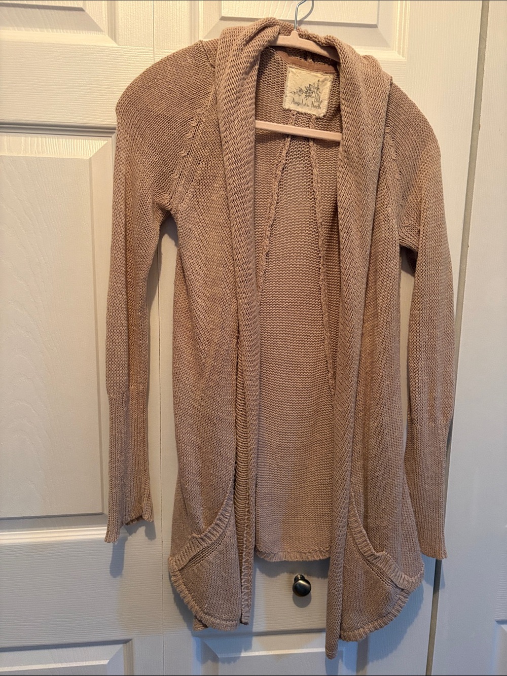 Anthropologie Angel of the North Beige Knit Cardigan